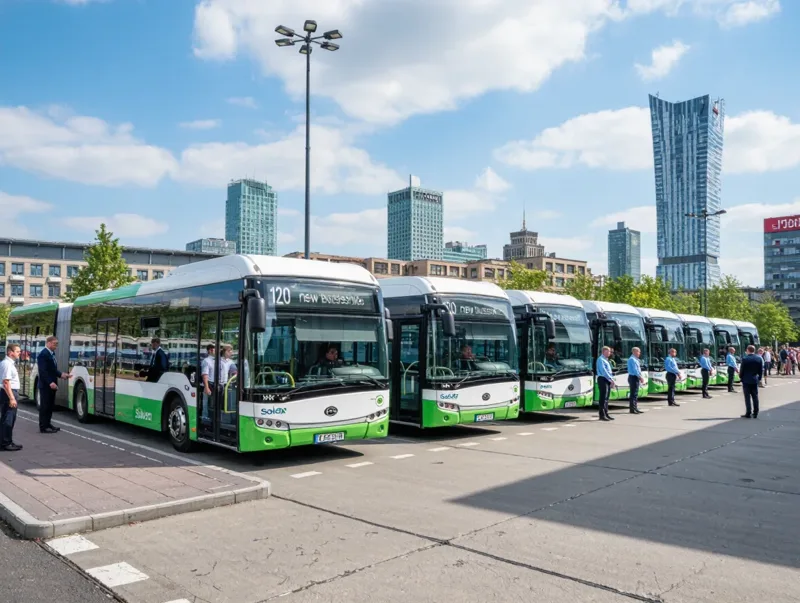 Warsaw Public Transport Boosted by 120 New Solaris Urbino 18 Articulated Buses