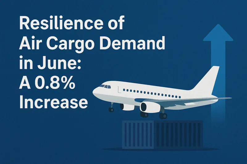 Resilienz der Luftfrachtnachfrage im Juni: Ein Anstieg von 0,81 %