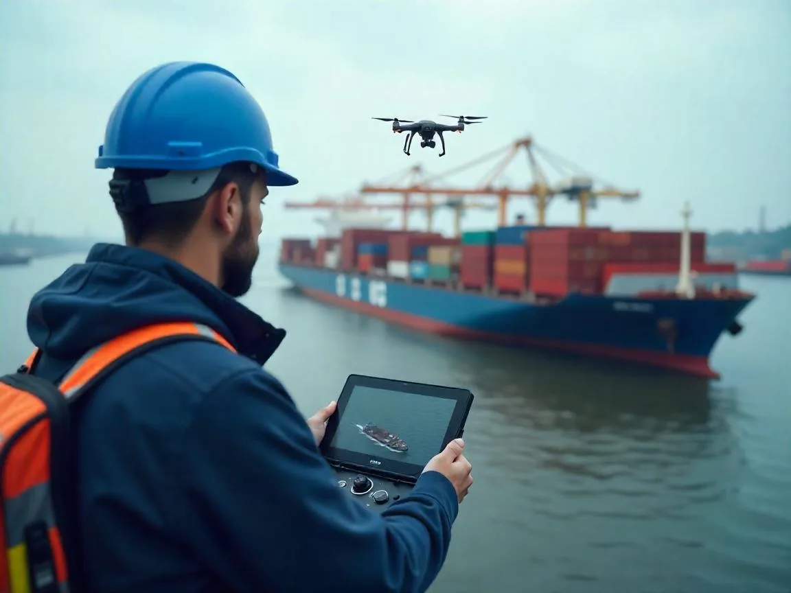 Transformace přístavního provozu: 5G a technologie dronů v přístavu Antverpy-Bruges.