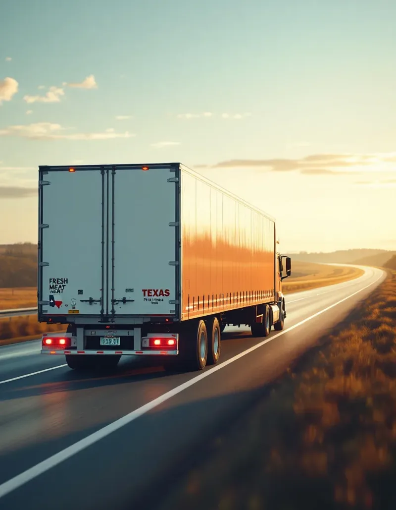 Transportul de carne din Texas către Illinois în 2025