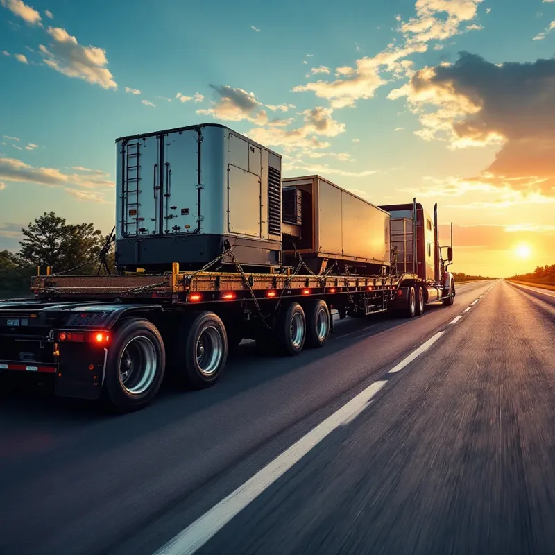 Transport de utilaje grele de la Detroit la Houston în 2025