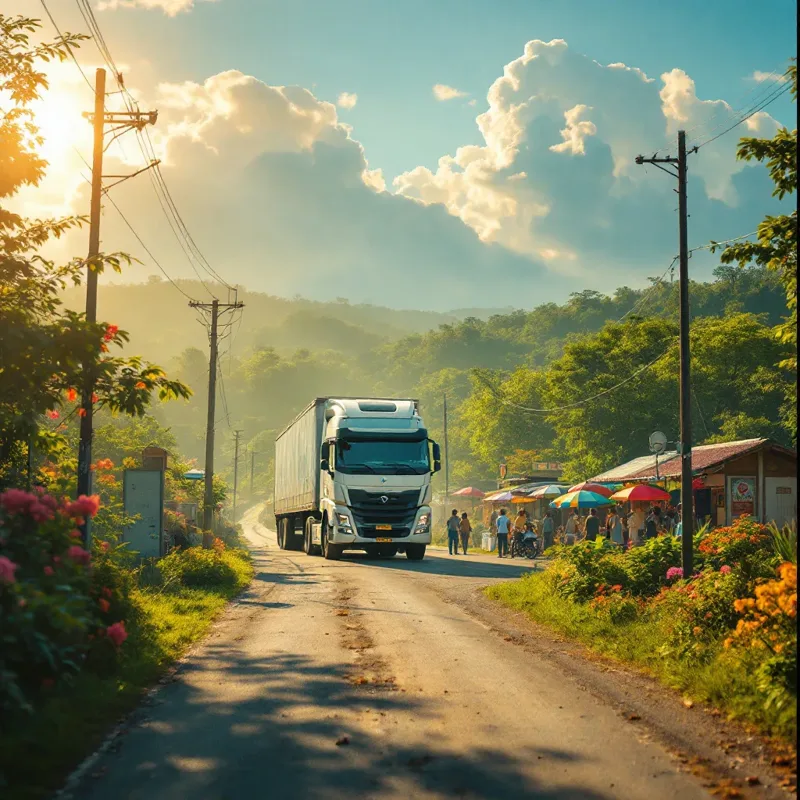 Teherszállítás Brazíliában: Paulo - Manaus útvonal