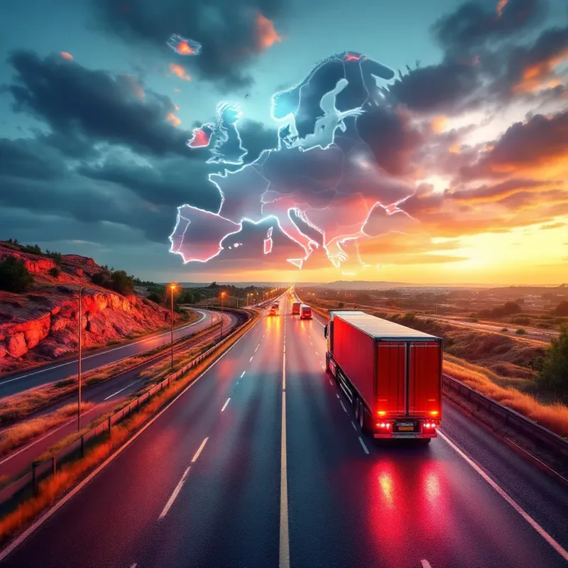 Güterverkehr auf der Strecke Lissabon - Valencia