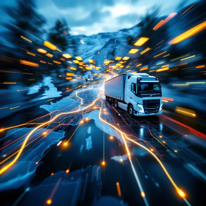 Lissabon - Barcelona: Internationale Frachtroute