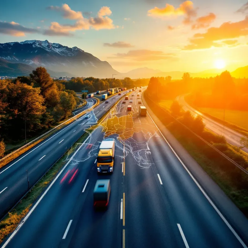 Internationale Frachtrouten: Lissabon - Madrid