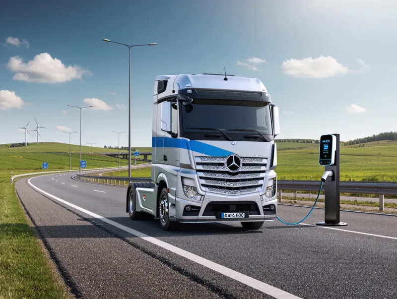 Mercedes-Benz testet MCS-Megawattladung mit dem eActros 600 auf einer 2.400 km langen transeuropäischen Route