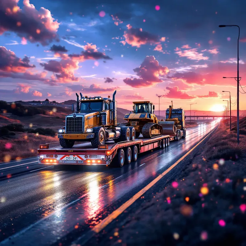 Transport de echipamente de construcții de la Lisabona la Coimbra