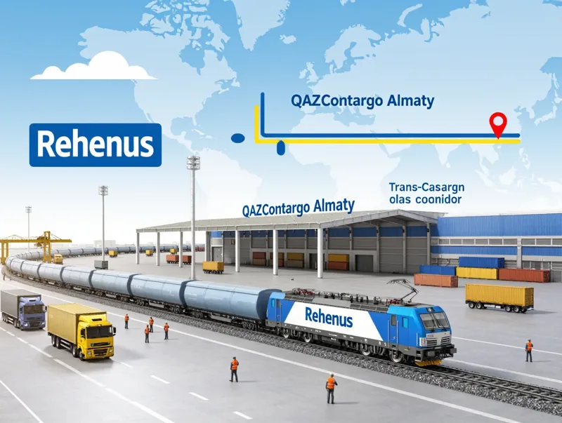 Rhenus lanza QAZContargo Almaty: un nuevo centro ferroviario en el corredor Transcaspio