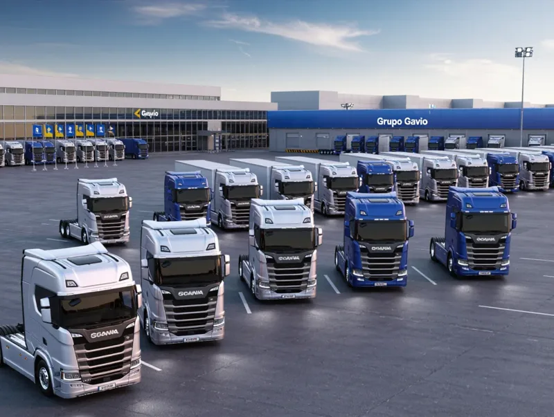 Scania liefert mehr als 100 Scania Super Lkw zur Verstärkung der Flotte der Grupo Gavio in ganz Europa
