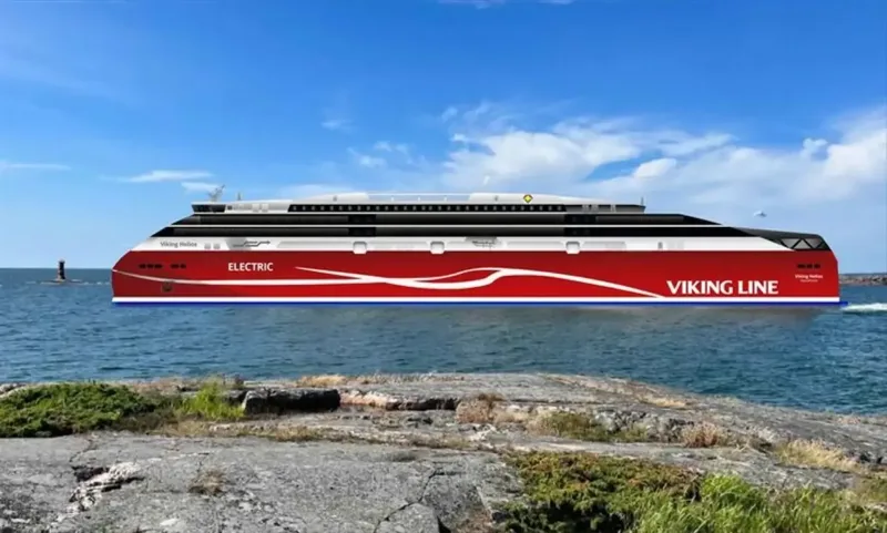 Viking Line lansează cel mai mare feribot electric de pasageri și marfă din lume