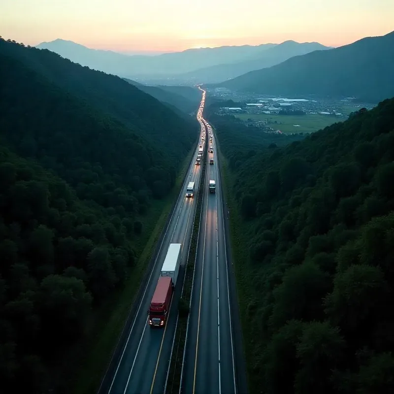 Teherszállítás Brazíliában: Belo Horizonte útvonal: Rio de Janeiro - Belo Horizonte