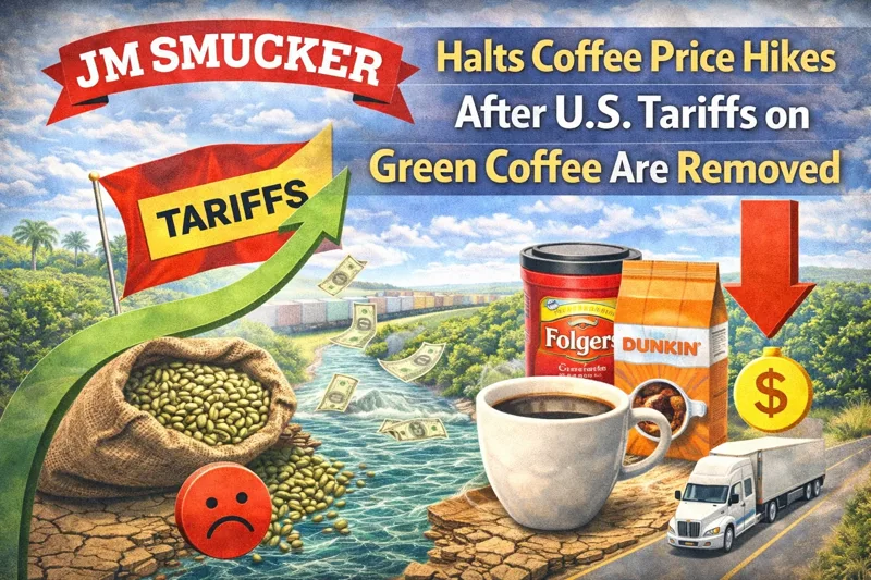 JM Smucker Halts Coffee Price Hikes After U.S. Tariffs on Green Coffee Are Removed