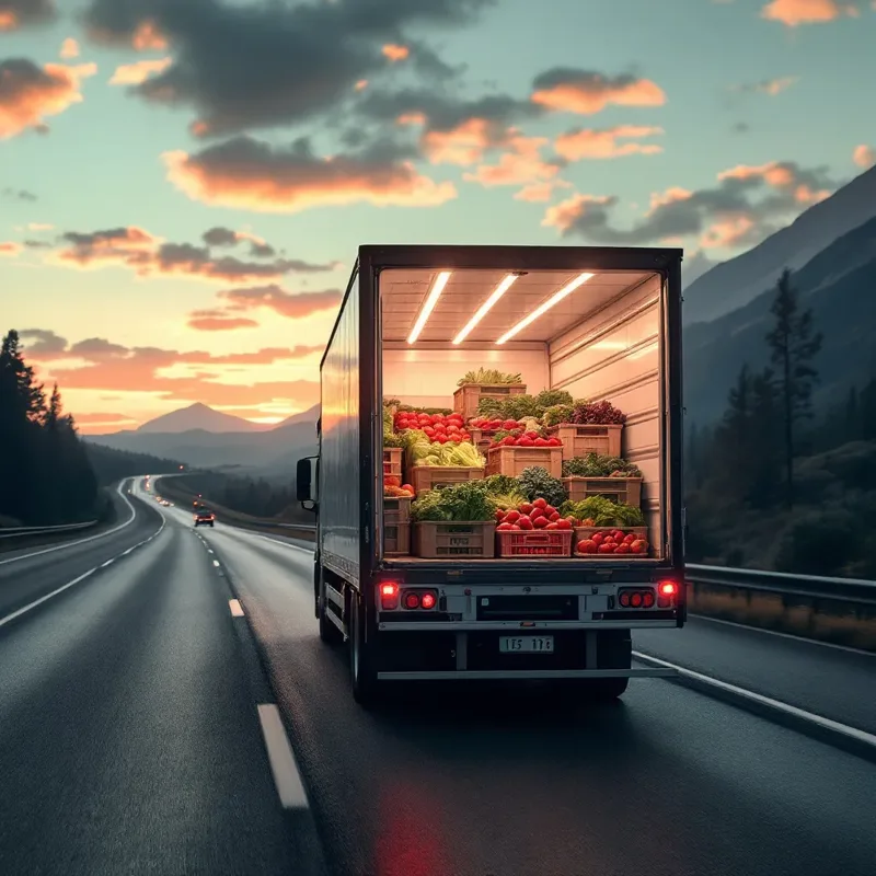 Transportul produselor din California către New York în 2025