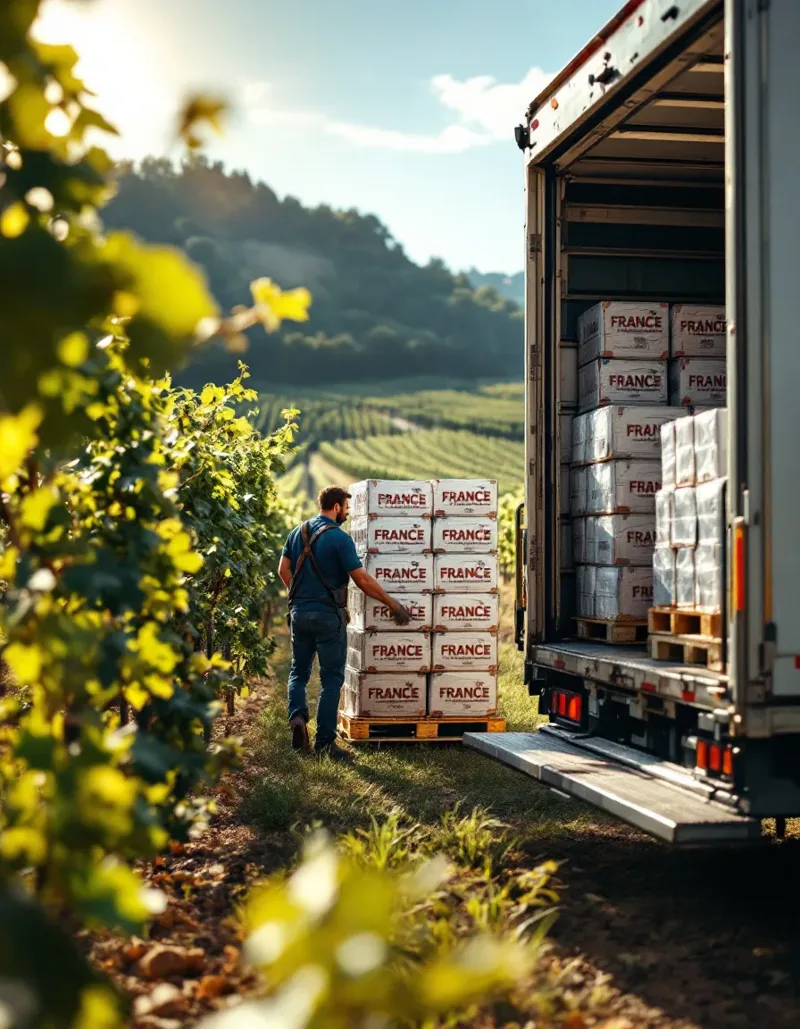 Transportul vinului din Franța în Marea Britanie