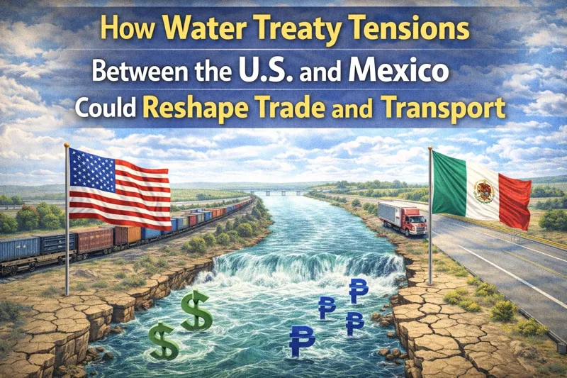 Cómo las tensiones del tratado del agua entre EE. UU. y México podrían remodelar el comercio y el transporte